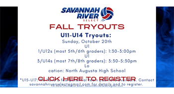 Fall U11-U14 Tyouts